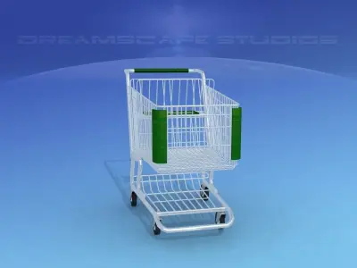 Shopping Cart 3D model 13