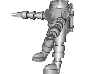 TRITONIA002XD diving suit 3D model