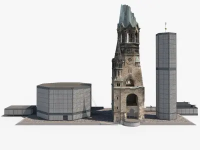 Kaiser Wilhelm Memorial Church Berlin Germany 3D model