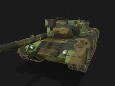 Tank Leopard 2 Low-poly 3D model