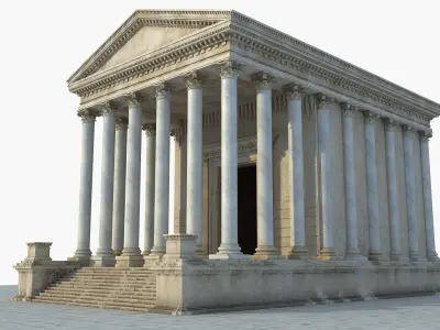 Ancient Greek Temple 2 3D model