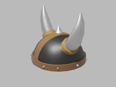 Viking Helmet Low-poly 3D model get