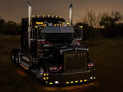 Kenworth T800 American Style JD 3D model