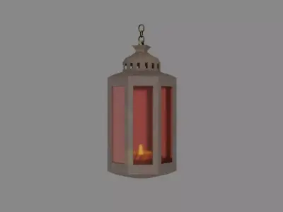 Old Lantern 3D model 4