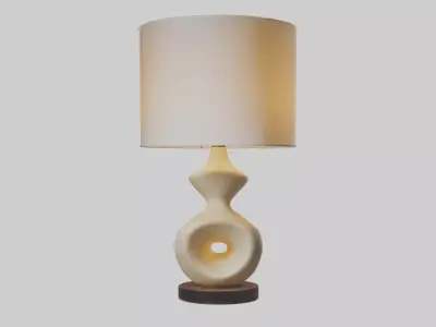 Sculptural Table Lamp 1 Low-poly 3D model