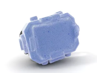 Rugged Professional Camera Model Pack with Protective Casing Low-poly 3D model