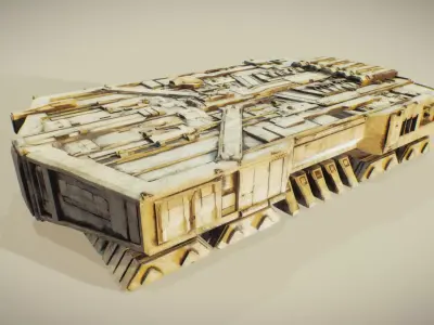 dune harvester mod 1 3D model