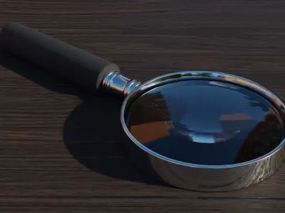 Magnifying Glass  Low-poly 3D model