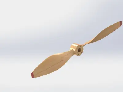 High-Performance 3D Propeller Design Detailed SolidWorks Model 3D print model