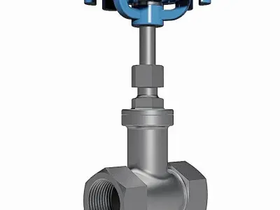 Gate Valves - BSP Threaded Ends -  3D model