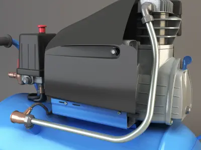 air compressor Low-poly 3D model purchase