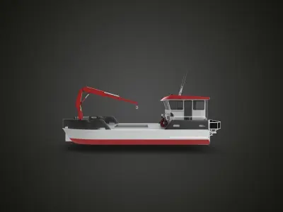 river boat I 3D model