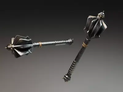Medieval weapon Free 3D model