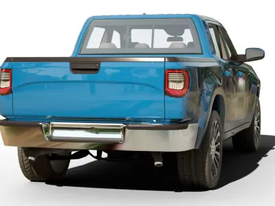 Generic Pickup v14 Low-poly 3D model