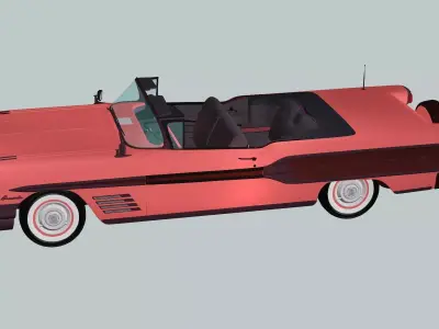 Pontiac Bonneville Car 3D Model Low-poly 3D model