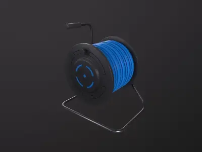 Extension Cable 3D Model Low-poly 3D model