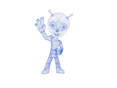 3D Alien Character 3D model