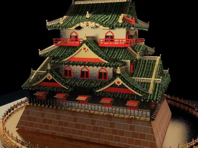 Chinese house 3D model purchase