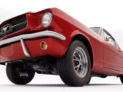Classic 1965 American Muscle Fastback 3D model