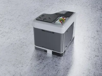 Part mechanical crates 3D model