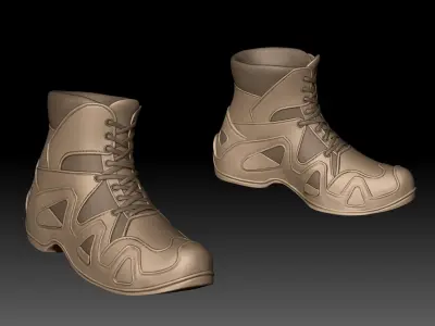Zbrush Boots 02 3D model