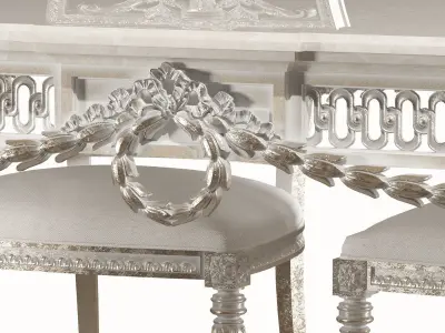 kosovart daphne table and chair 3D model