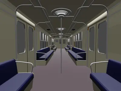 Nagoya 250 Subte Low-poly 3D model