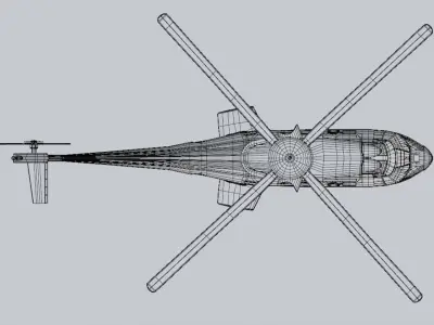 Army Green Chopper 3D model
