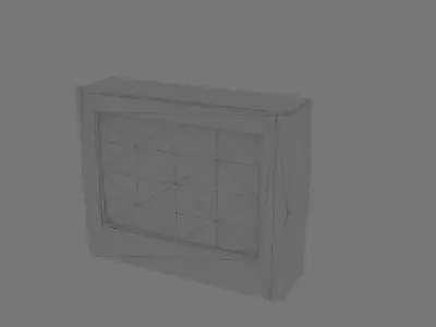 Industrial CRT Television 3D model