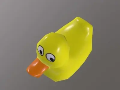 Plastic Duck Low-poly 3D model purchase