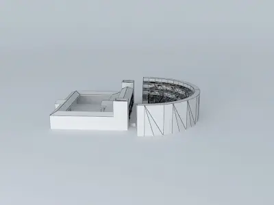 Roman theatre. Merida Free 3D model