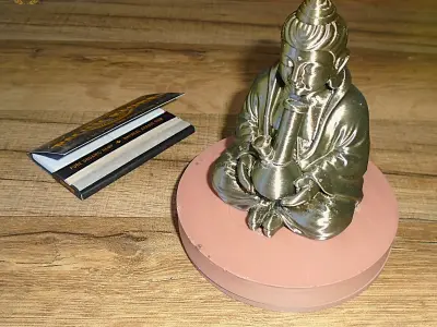 Zen Buddha Herb Grinder-2-Part Magnetic Grinder- MellowVerse 3D print model