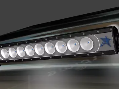 Led Bar For Car Low-poly 3D model