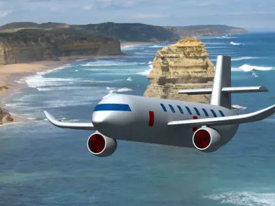 Airbus A220 3D model