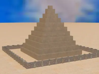Astec Pyramid 3D model  3D model