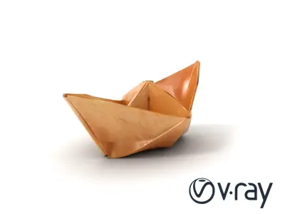 Origami Boat Model Pack for Storytelling Designs Low-poly 3D model