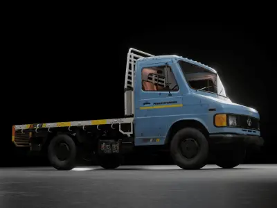 TATA 407 ICONIC INDIAN TRUCK 3D model