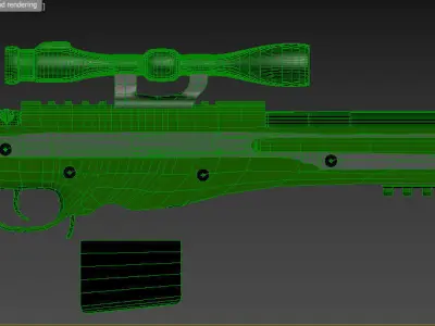 Arctic Warfare Magnum - AWM Free 3D model