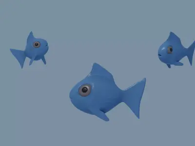 Toon Fish 3D model