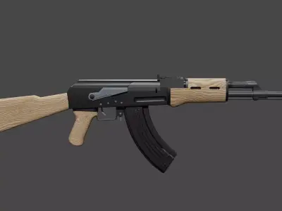 Ak-47 ak - rifle 3D model 3