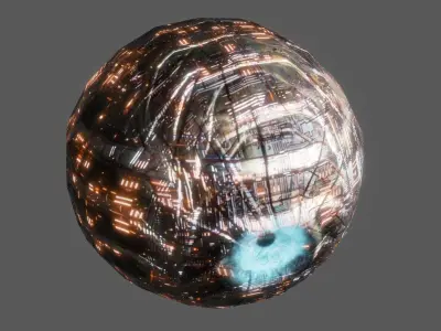 Character Eye Low-poly 3D model