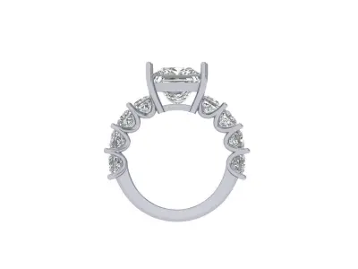 Princess Ring 3D print model 16