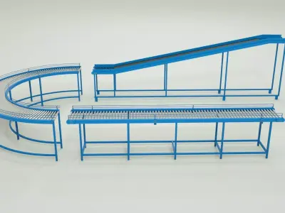 3D Conveyor Belt  3D model