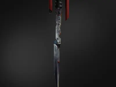 sci-fi sword 3D model