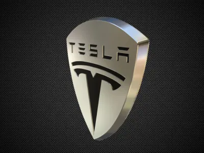 Tesla Logo 3D model from CGTrader