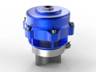 Blow off valve 50 mm Free 3D model