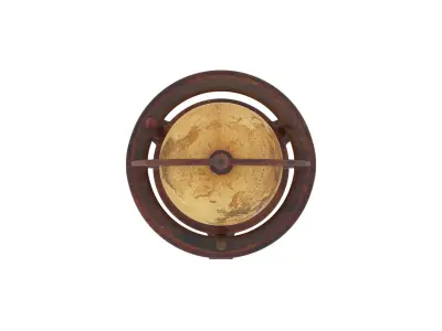Textured Antique Globe - Color 3D printing 3D print model