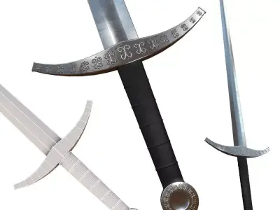 Medieval Sword 2 Low-poly 3D model purchase