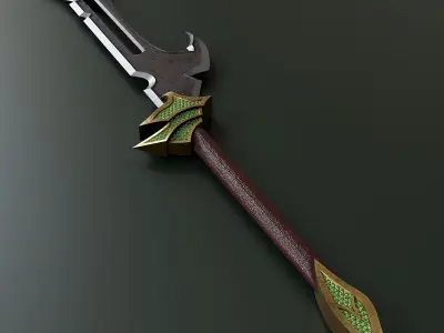 Fantasy knife set 88 3D model