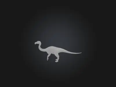 Realistic Diplodocus Model Low-poly 3D model